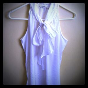 Eggshell white blouse: tank