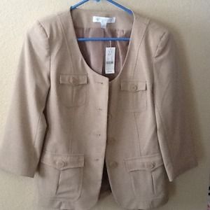 New York & company cream blazer