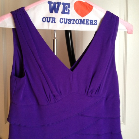 Purple dress with ruffled layers - Picture 2 of 3
