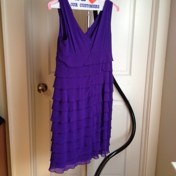 Purple dress with ruffled layers - Picture 3 of 3