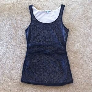 Tops - Black lace tank Tops - Black lace tank