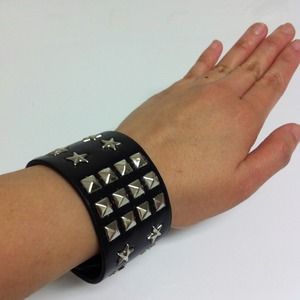 Jewelry - Faux Leather Studded Cuff Jewelry - Faux Leather Studded Cuff