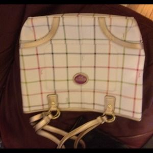 REDUCED - NWT coach multicolor plaid bag