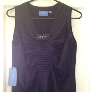 Simply Vera Wang satin black top