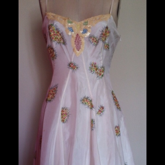 Roberta Scarpa Italian silk sequin dress - Picture 2 of 4