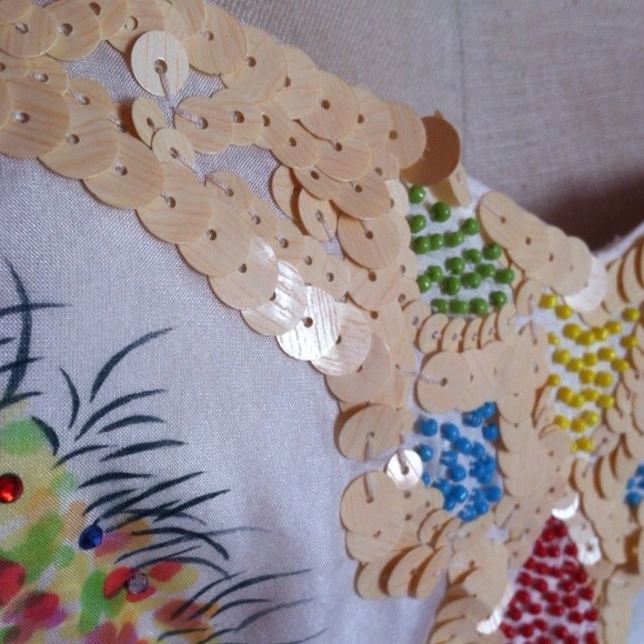 Roberta Scarpa Italian silk sequin dress - Picture 4 of 4