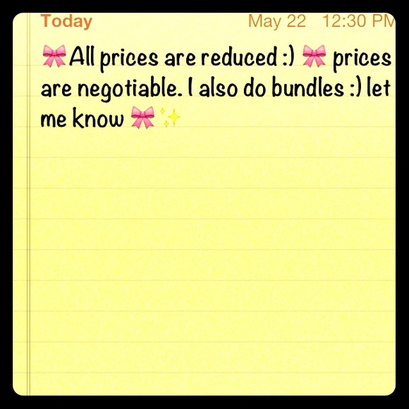 REDUCED AGAIN!!!! :))))Prices REDUCED!!!! 🎀 :)))