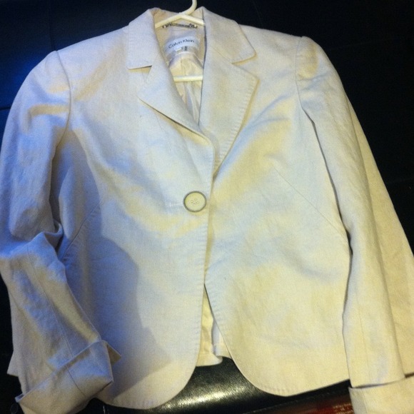 Calvin Klein linen blazer size 4