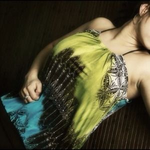 Summer top by Topia Size L - worn 3x