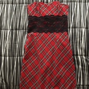Sexy red plaid dress JUST REDUCED!
