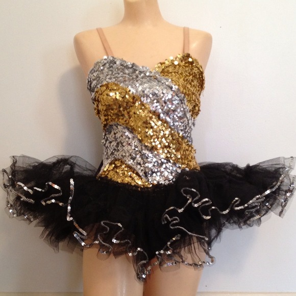 SOLD Vintage HALLOWEEN costume tutu, sequins - Picture 2 of 4
