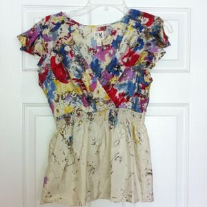 Anthropologie silk top