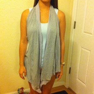 Heather grey sweater vest