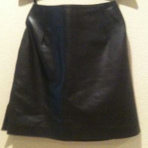 Leather skirt