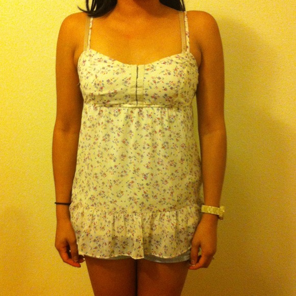 Spaghetti strap mini floral top