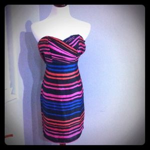 Sweetheart Colorful Stripe Dress