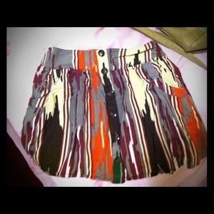 Tribal print skirt.