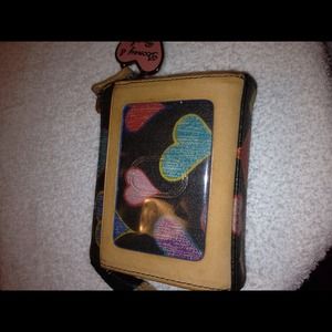Dooney & Bourke ID/credit card coin wallet