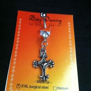 Jewelry - New! Cross belly ring SOLD Jewelry - New! Cross belly ring SOLD