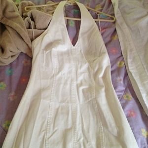 GUESS White Halter Dress