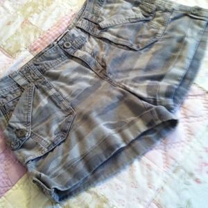 Route 66 denim army shorts