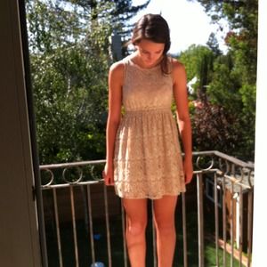 Nude Lace Dress