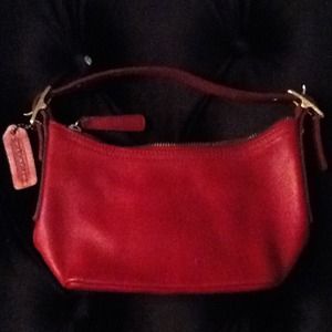 COACH Red Leather purse