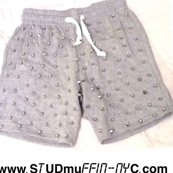 STUDmuffin NYC Pants - STUDmuffin SPIKE Sweats - gray