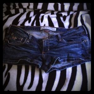 Short shorts by Hollister only worn once