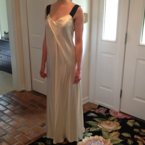 Banana Republic Collection cream evening gown