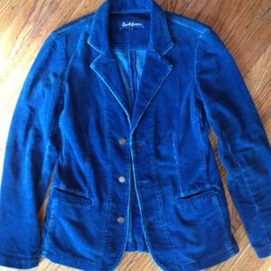 Earl Jeans indigo blue corduroy blazer