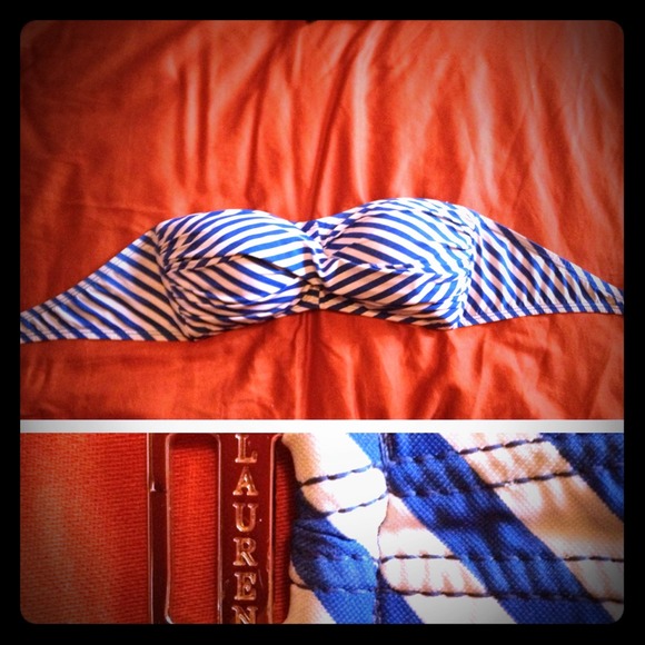 Ralph Lauren Strapless Bathing Suit Top - Picture 1 of 1