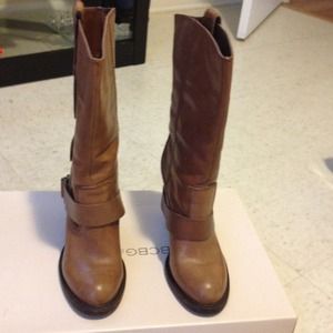 Brown BCBG calf boots