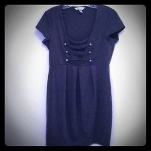 Gray military inspired dress