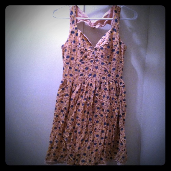 Light pink floral dress