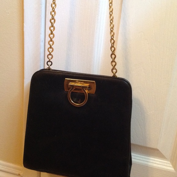 Salvatore Ferragamo crossbody black purse