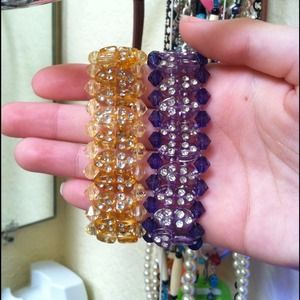 💛💜 Gold & Purple bracelet bundle