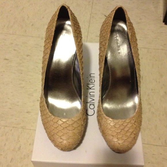 Tan pumps