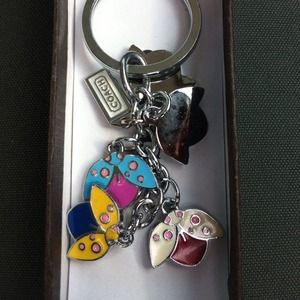 Coach lady bug key chain