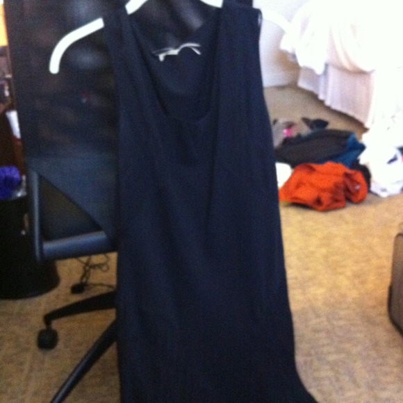Black silk dress