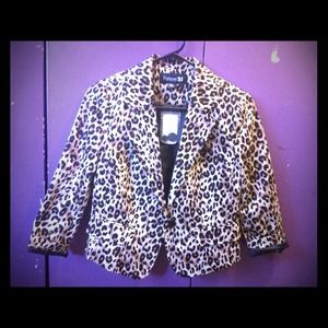 Leopard forever 21 blazer