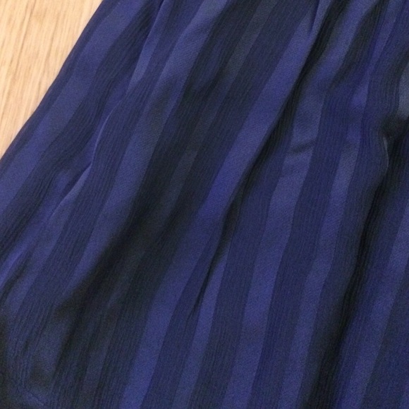 BCBG Navy Chiffon Strapless Dress - Picture 3 of 4