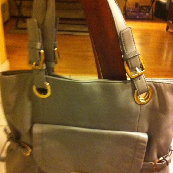 REDUCED!!! Calvin Klein grey leather handbag