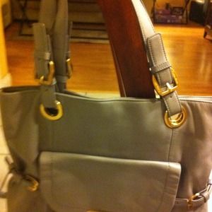 REDUCED!!! Calvin Klein grey leather handbag