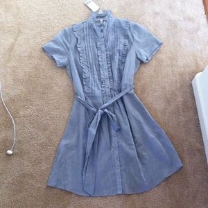 Dresses & Skirts - NEW Sheer button up dress Dresses & Skirts - NEW Sheer button up dress