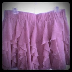 Trade with @dancinmama: ruffled pink skirt