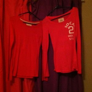 (reduced again) Two Hollister Long Sleeved tshirts