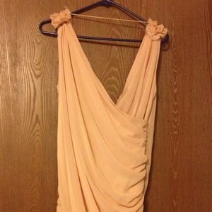 Light pink chiffon dress