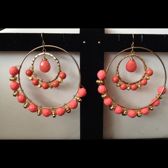 💋Coral Chandelier Earrings