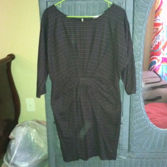 Black and grey plaid dress from ModCloth.com. L - Picture 1 of 2
